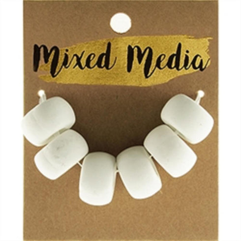 AussieSuperStore Jewellery Making Supplies Clay White Beads Clay White Beads | Jewellery Making Beads | Jewellery Making Supplies 9323823197261 DBX77003